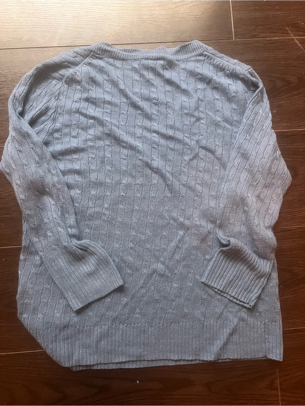 J. Crew Linen Cable Knit Sweater
